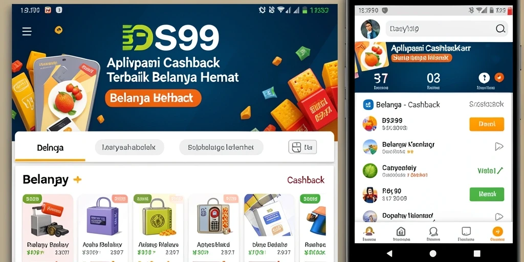 Antarmuka DS99 yang intuitif untuk pengembalian cashback.