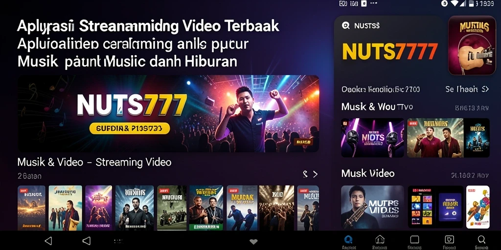 Tampilan antarmuka utama NUTS777 yang menarik dan mudah dinavigasi.