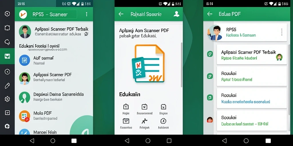 Antarmuka RP55 yang sederhana dan fungsional untuk Scanner PDF.